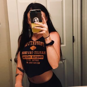 ⚡️VINTAGE HARLEY-DAVIDSON CROP⚡️